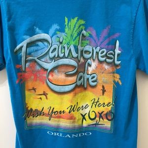 Rainforest Cafe Orlando blue t-shirt - small